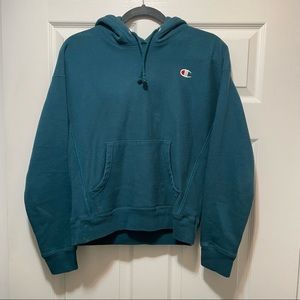 Champion Reverse Weave Hoodie in Turqouise